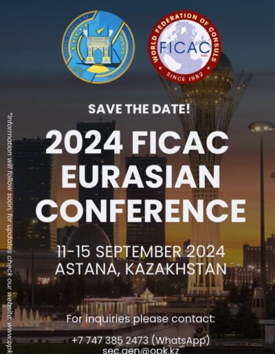 EURASIA Regional Conference in Astana, Kazakhstan, 11-15 September 2024